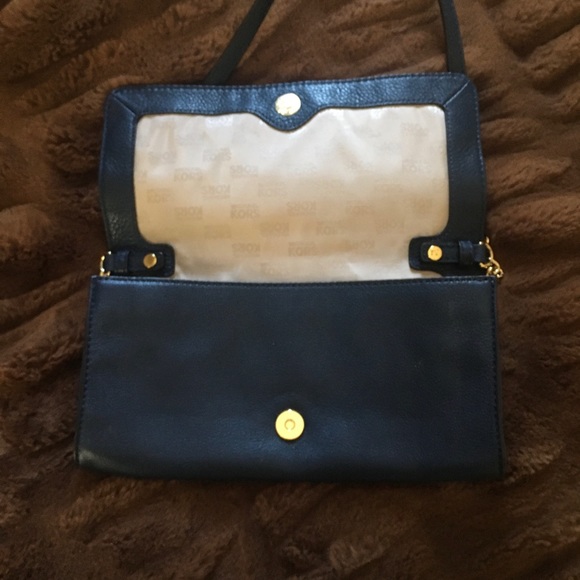 Michael Kors | Royal Blue Leather Gold Chain Shoulder Bag - Picture 4 of 11